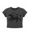 Baby Tee LOGO -  Stone Wash