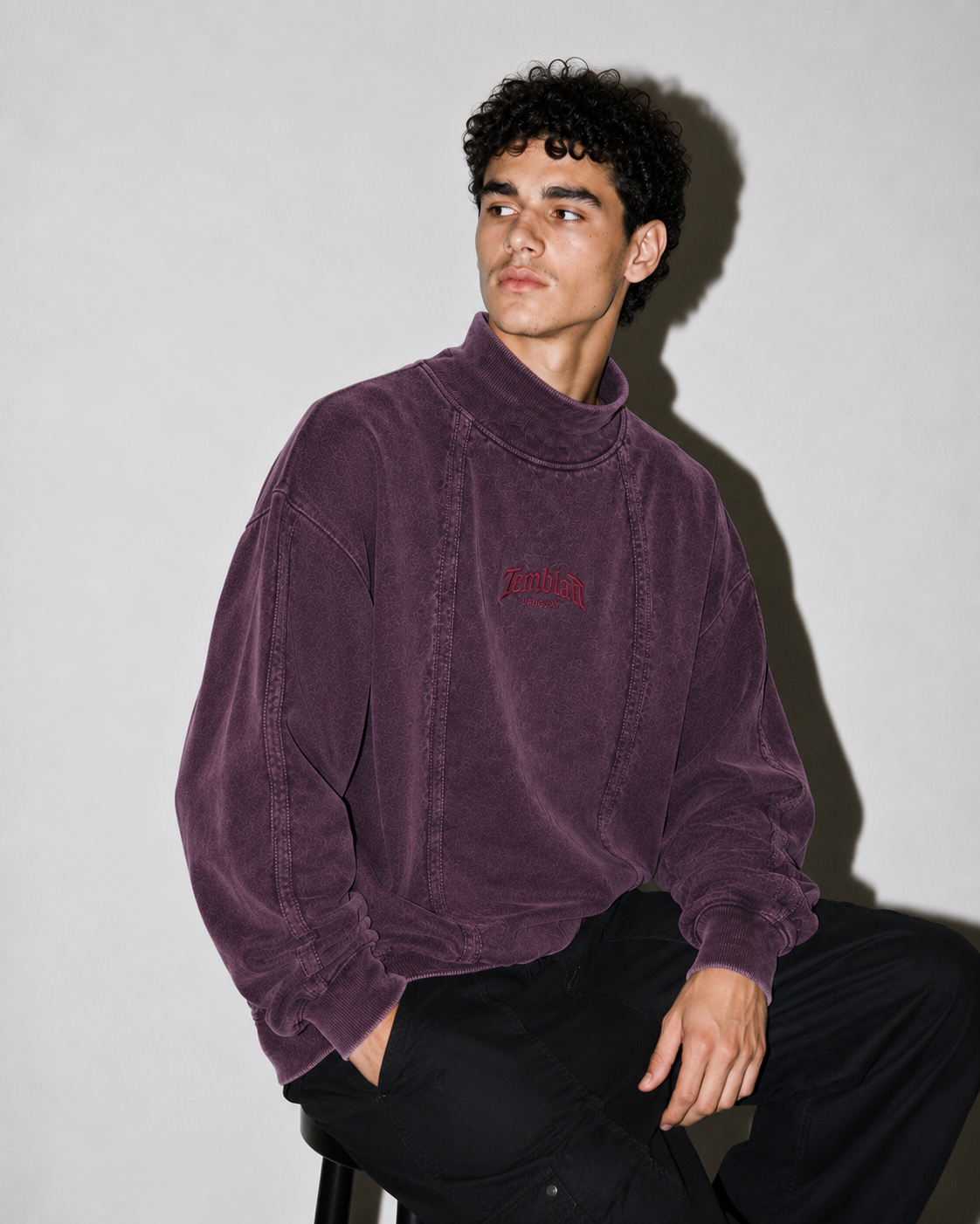 Buzo Temblad - STONE WASH VINO