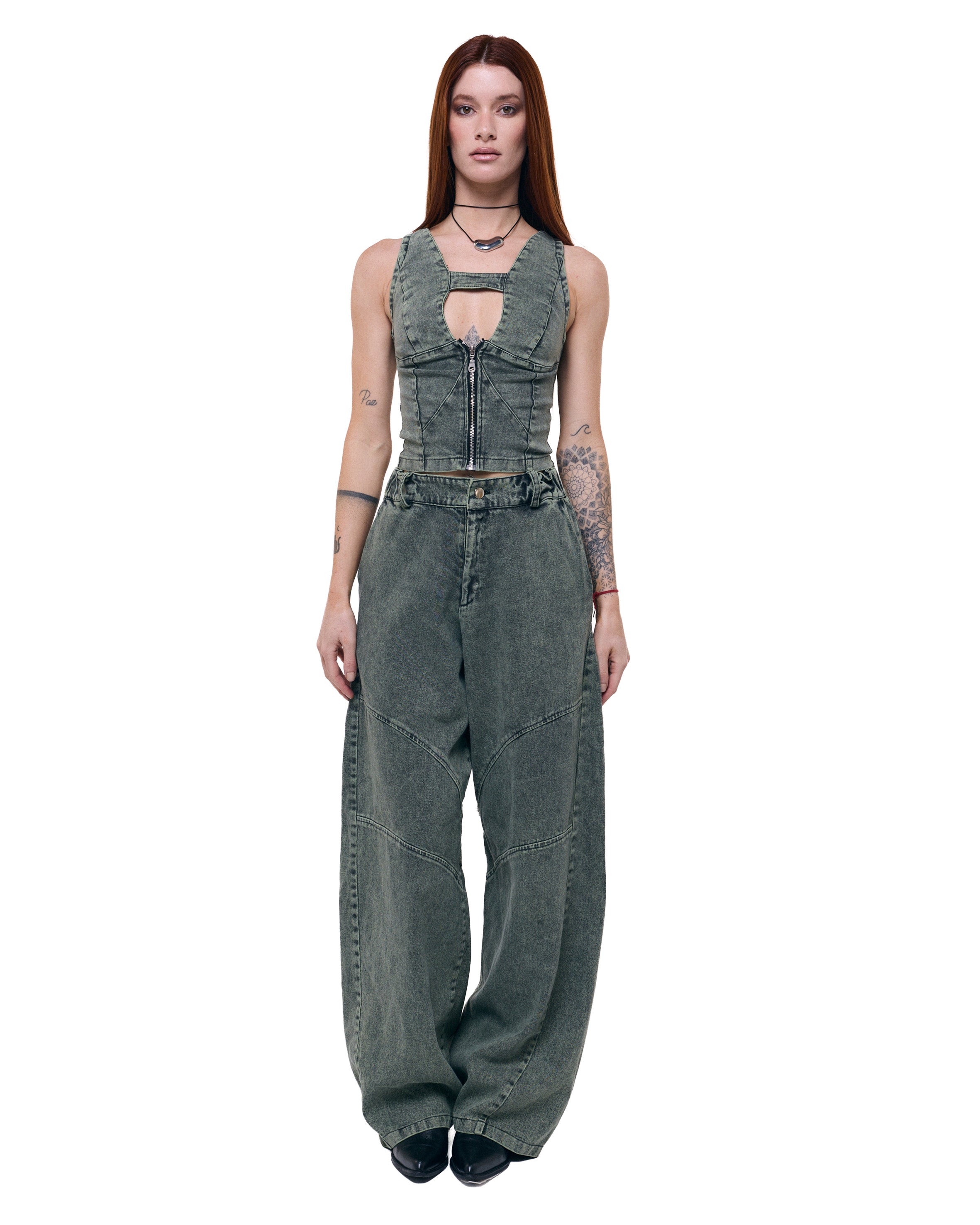 Pantalón Zorro UNISEX - Mint Wash