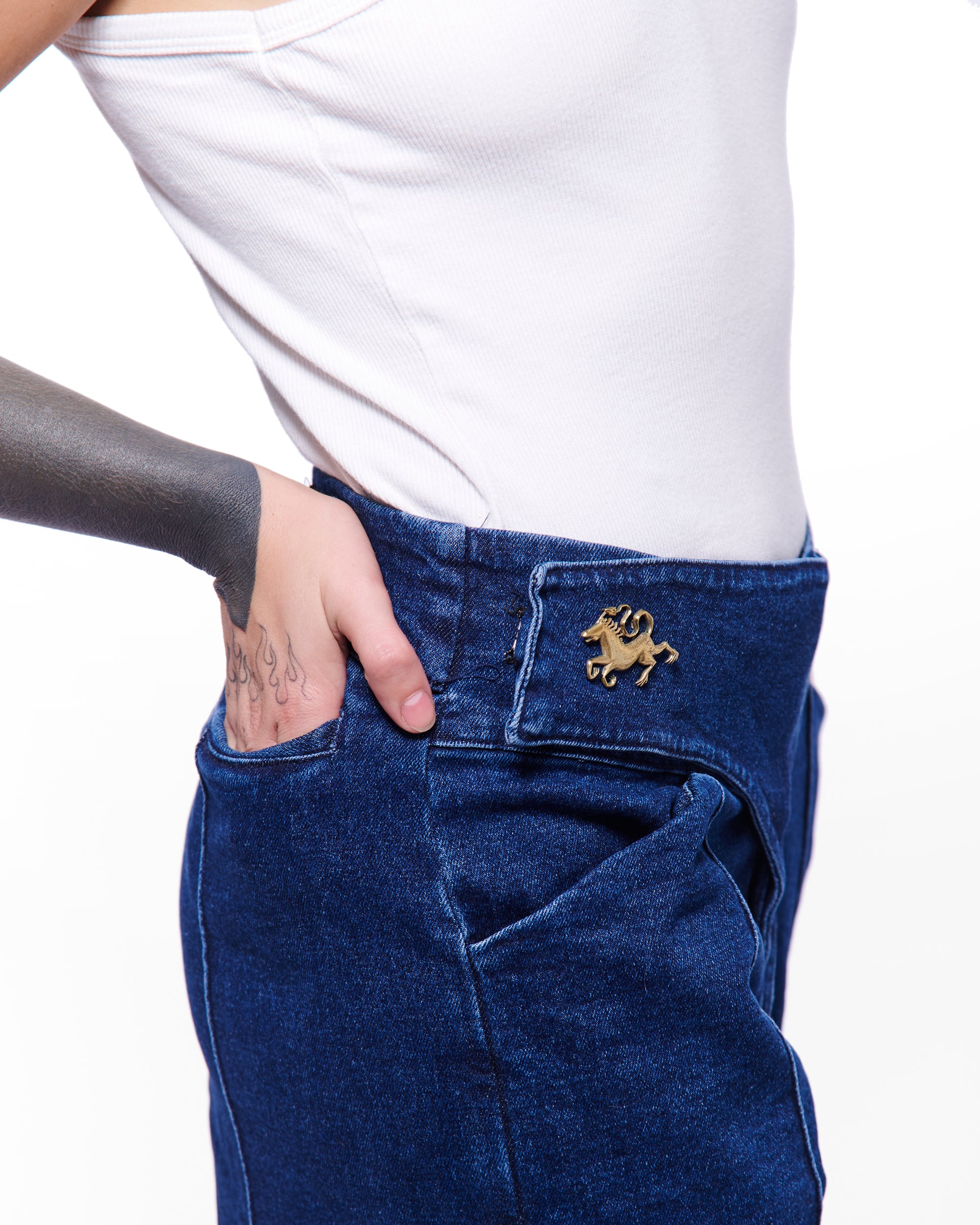 Pantalón ORIENTAL A Blue Denim