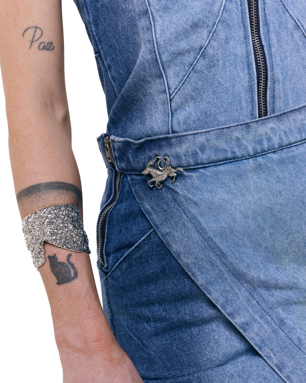 Falda Zorzal - Gradient Blue Wash