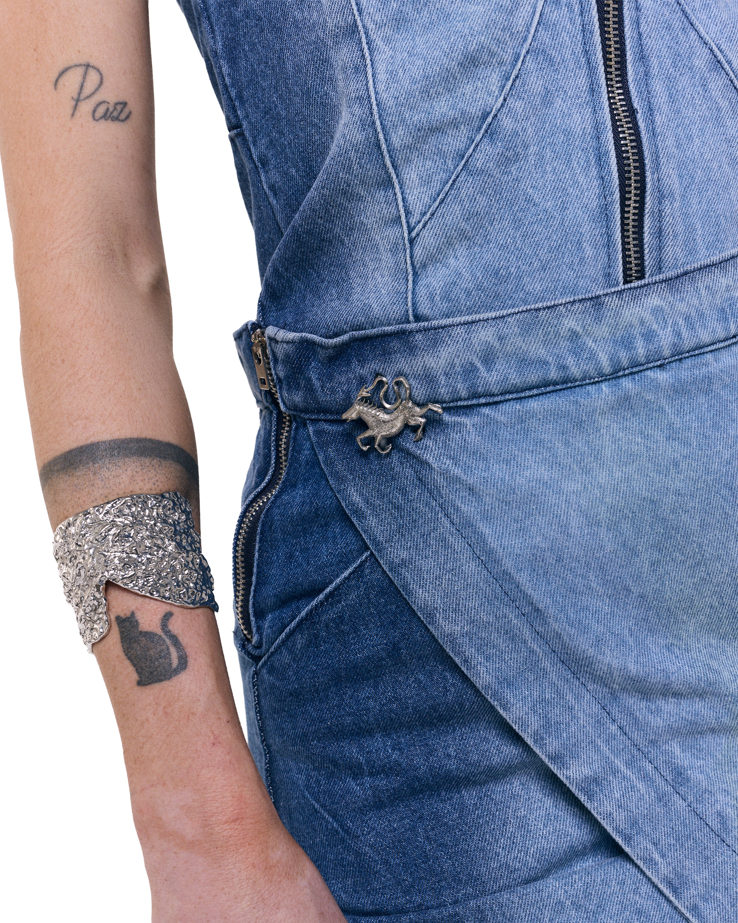 Falda Zorzal - Gradient Blue Wash