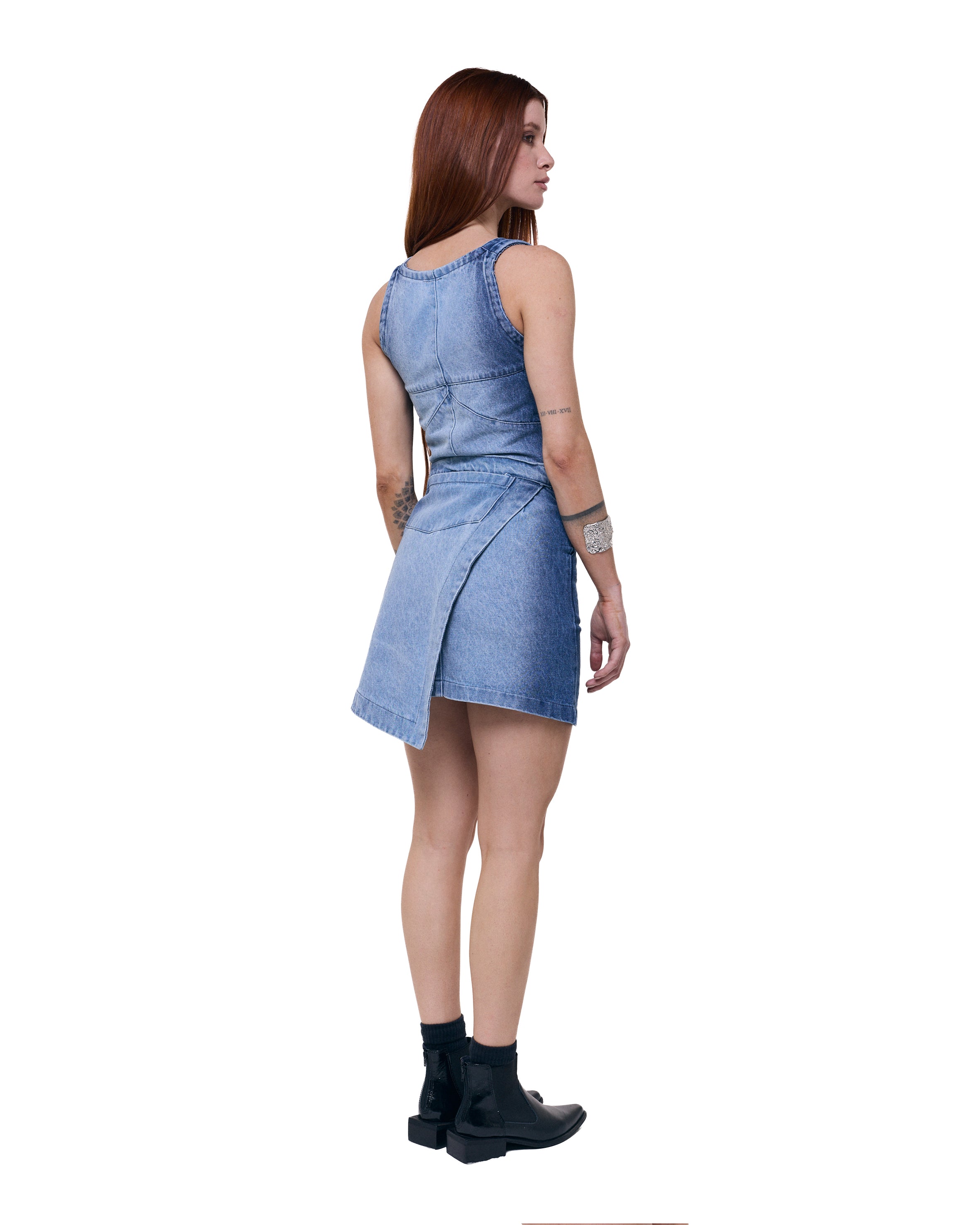 Falda Zorzal - Gradient Blue Wash