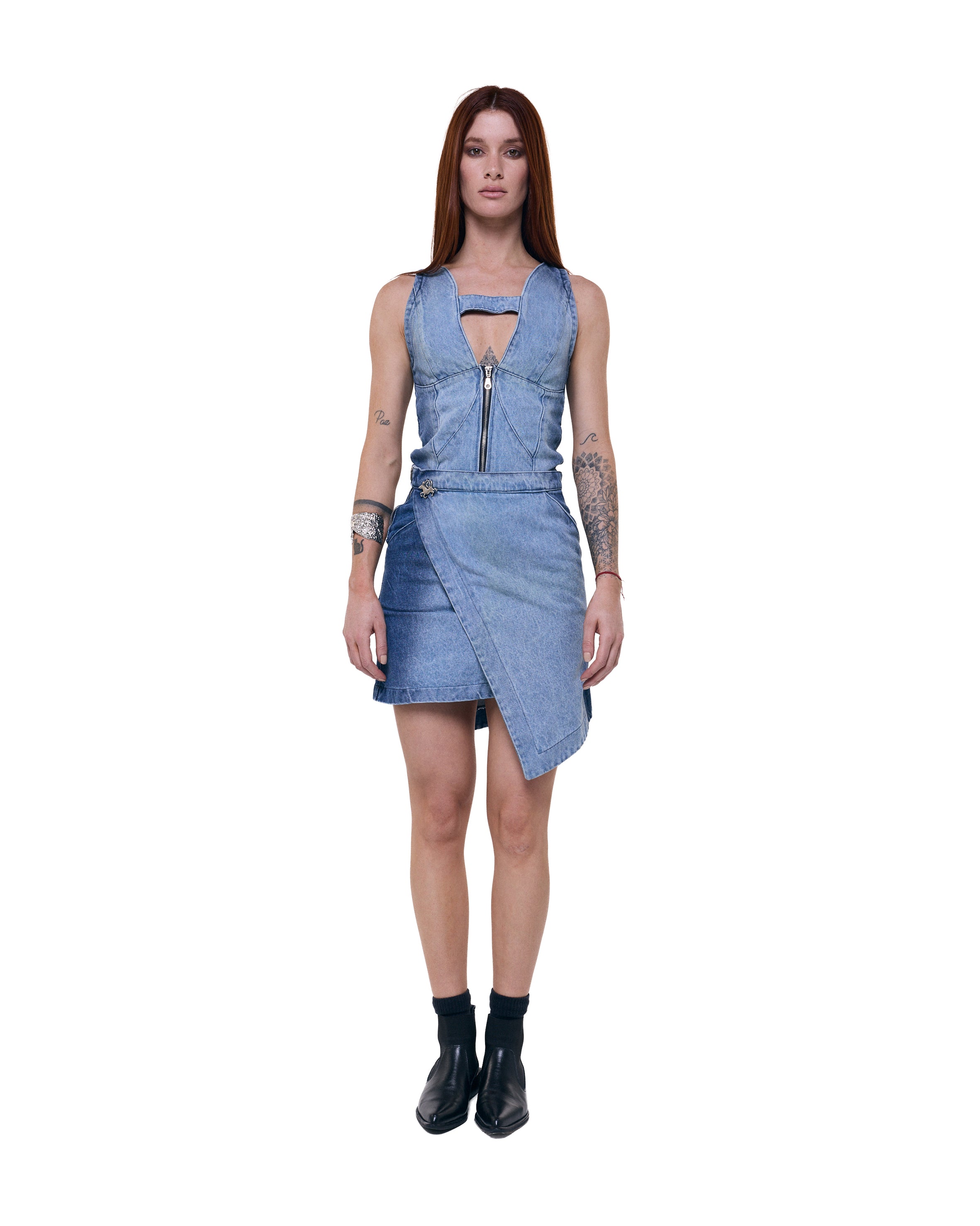 Falda Zorzal - Gradient Blue Wash