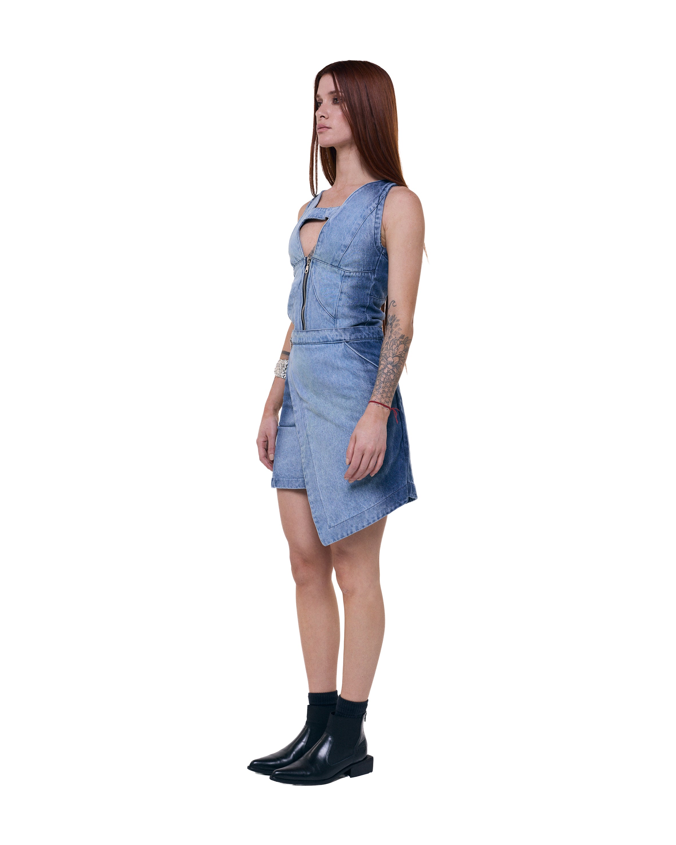 Falda Zorzal - Gradient Blue Wash