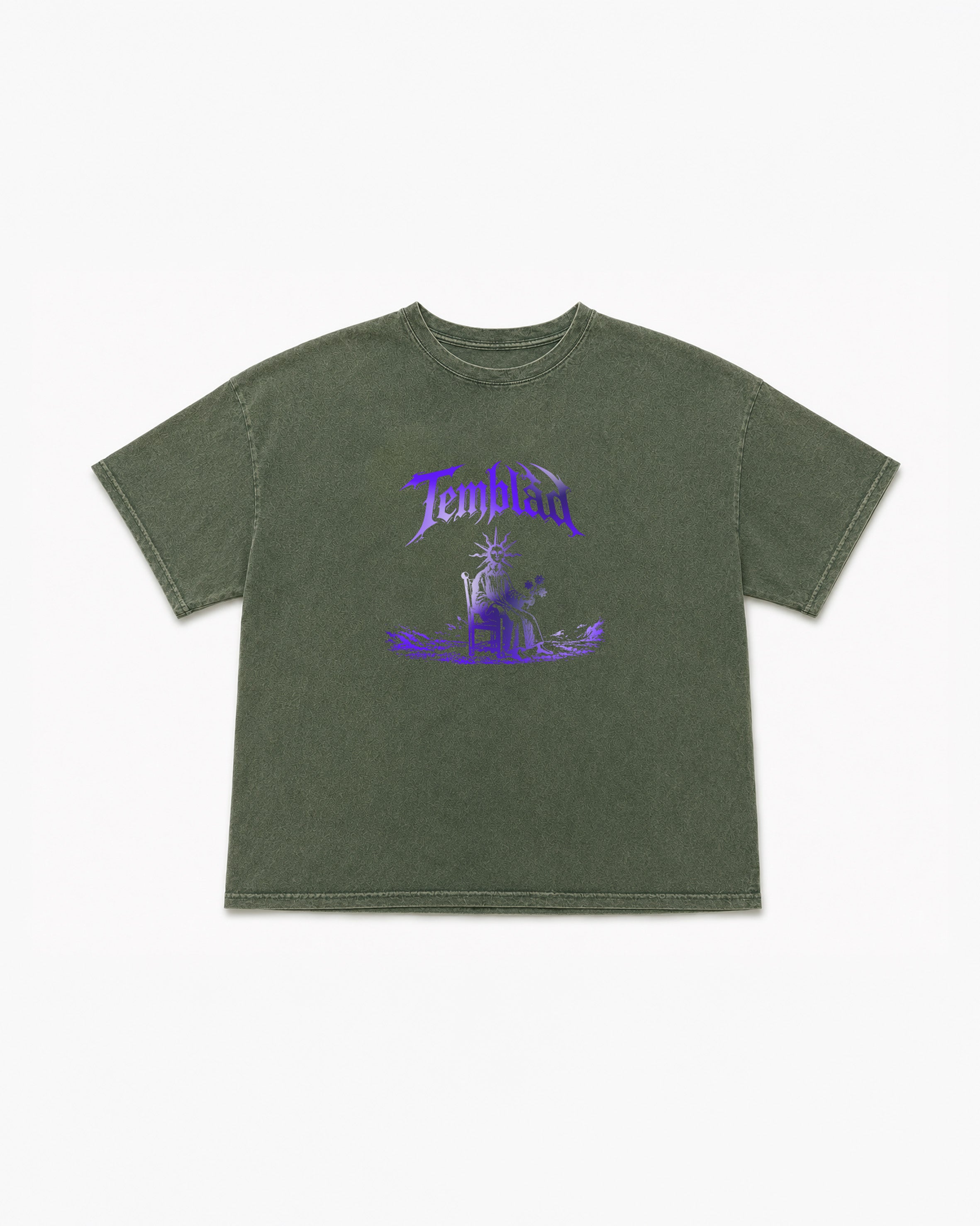 Remera - SOL INVICTUS STONE WASH VERDE