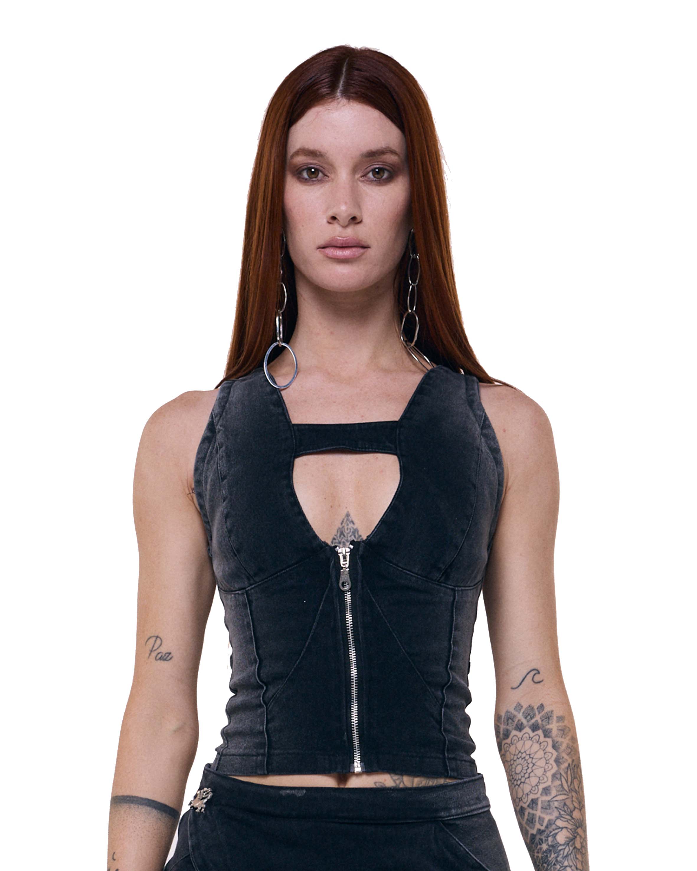 Top Coral - Gradient Black Wash