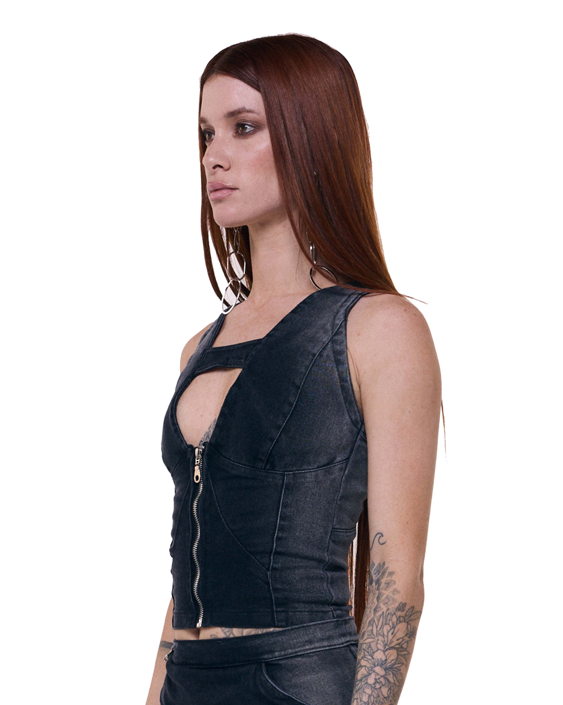 Top Coral - Gradient Black Wash