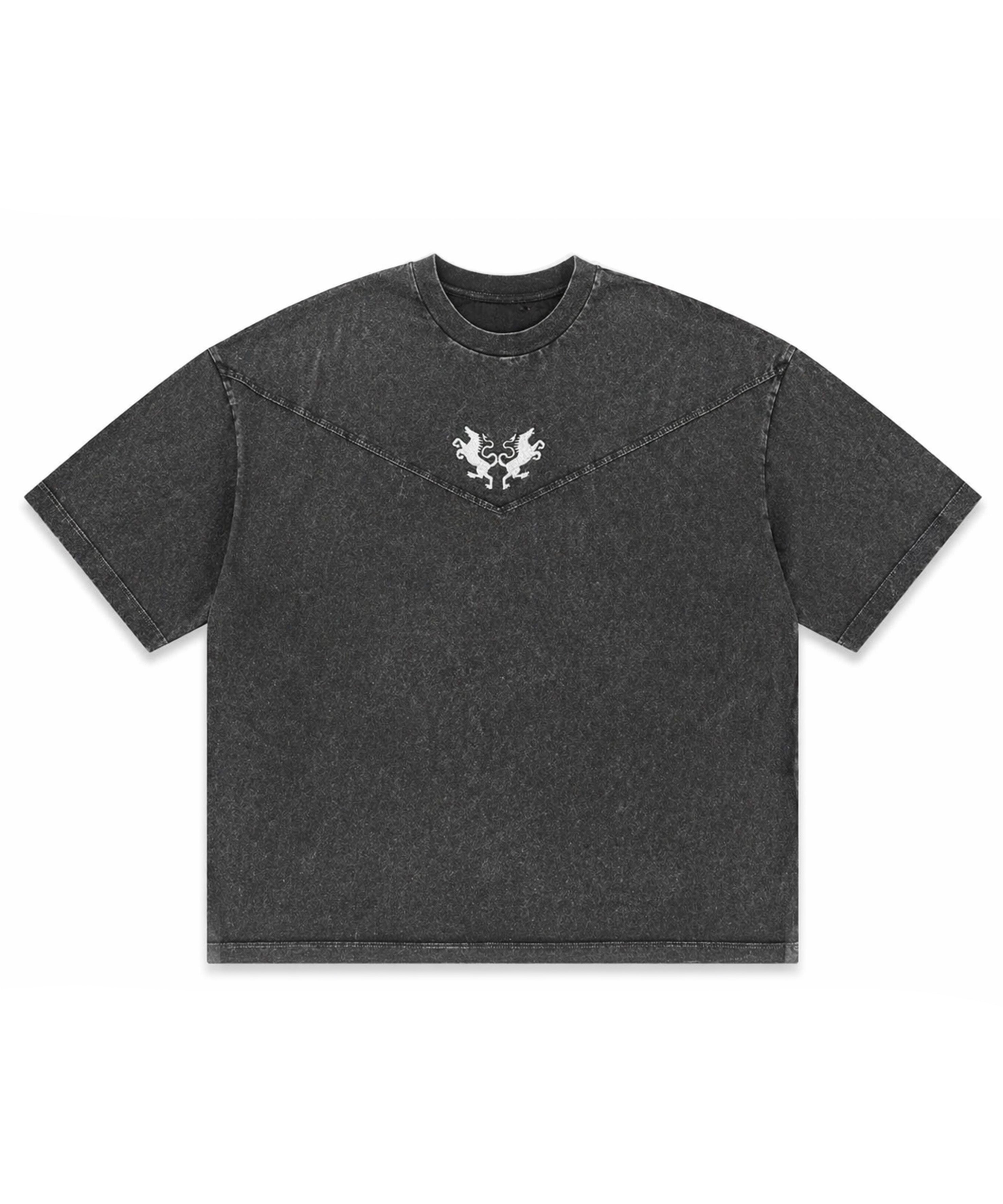 T-Shirt boxy - Stone Wash Temblad