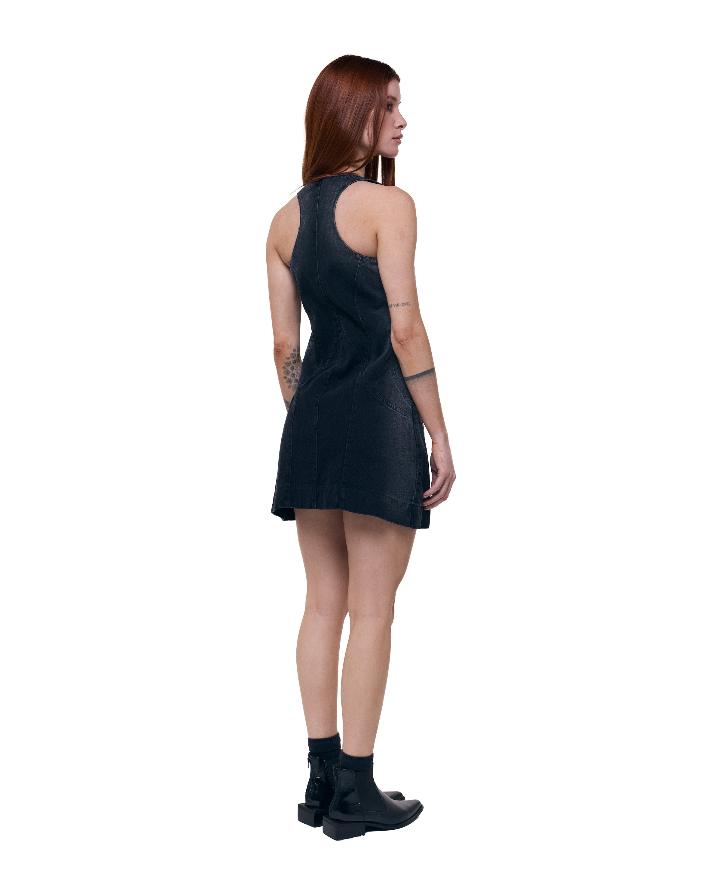 Vestido Yarará - Gradient Black Wash
