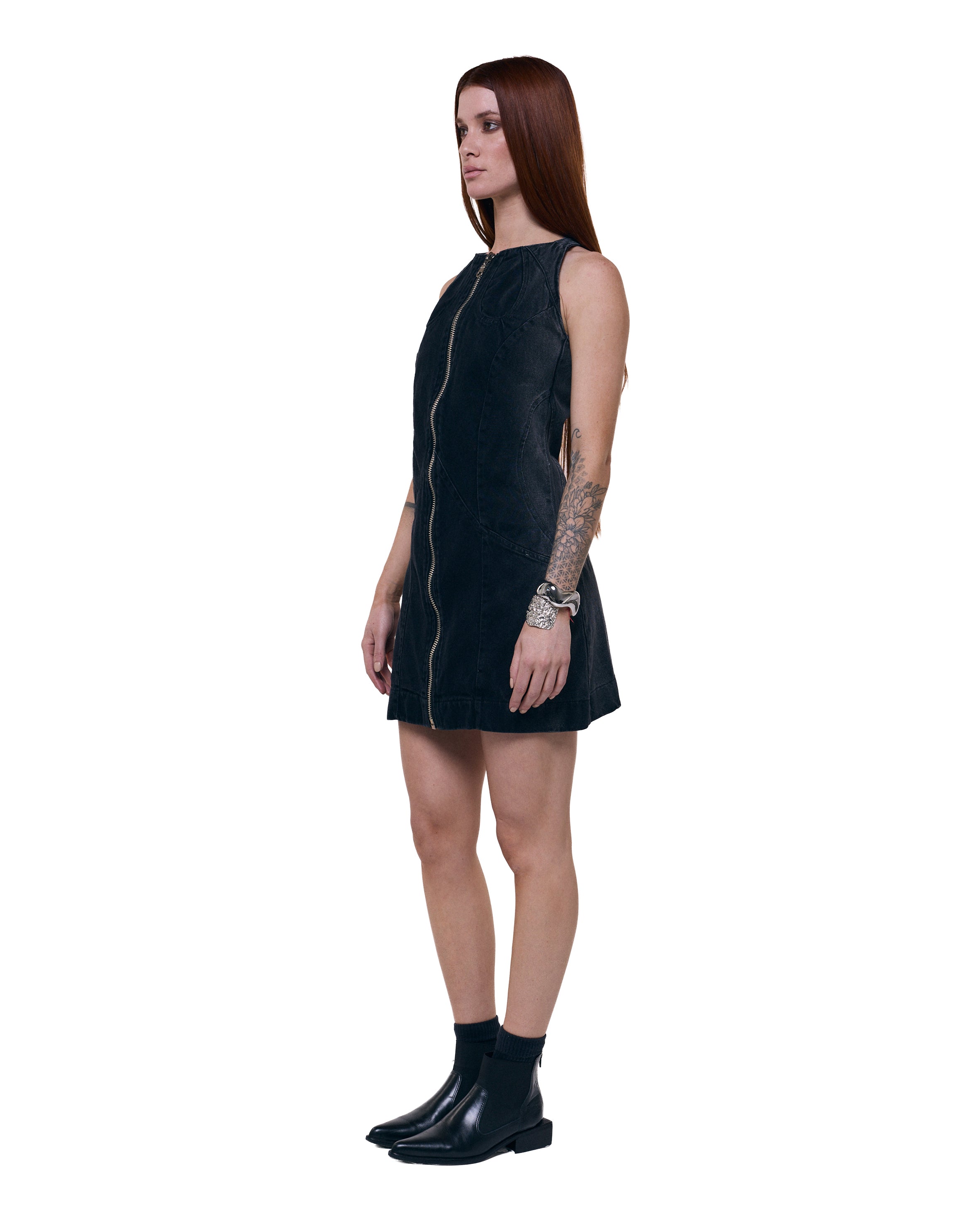 Vestido Yarará - Gradient Black Wash