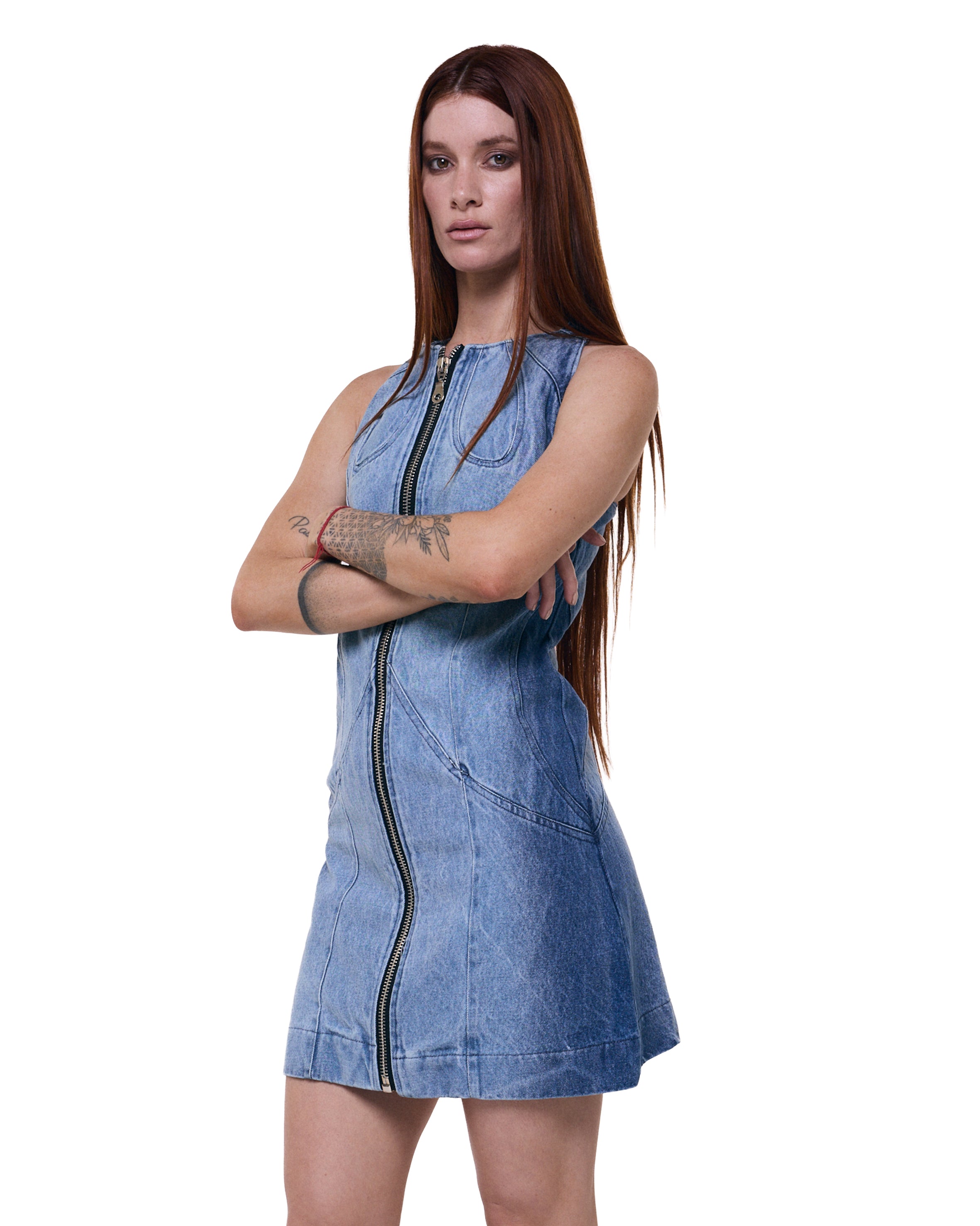 Vestido Yarará - Gradient Blue Wash