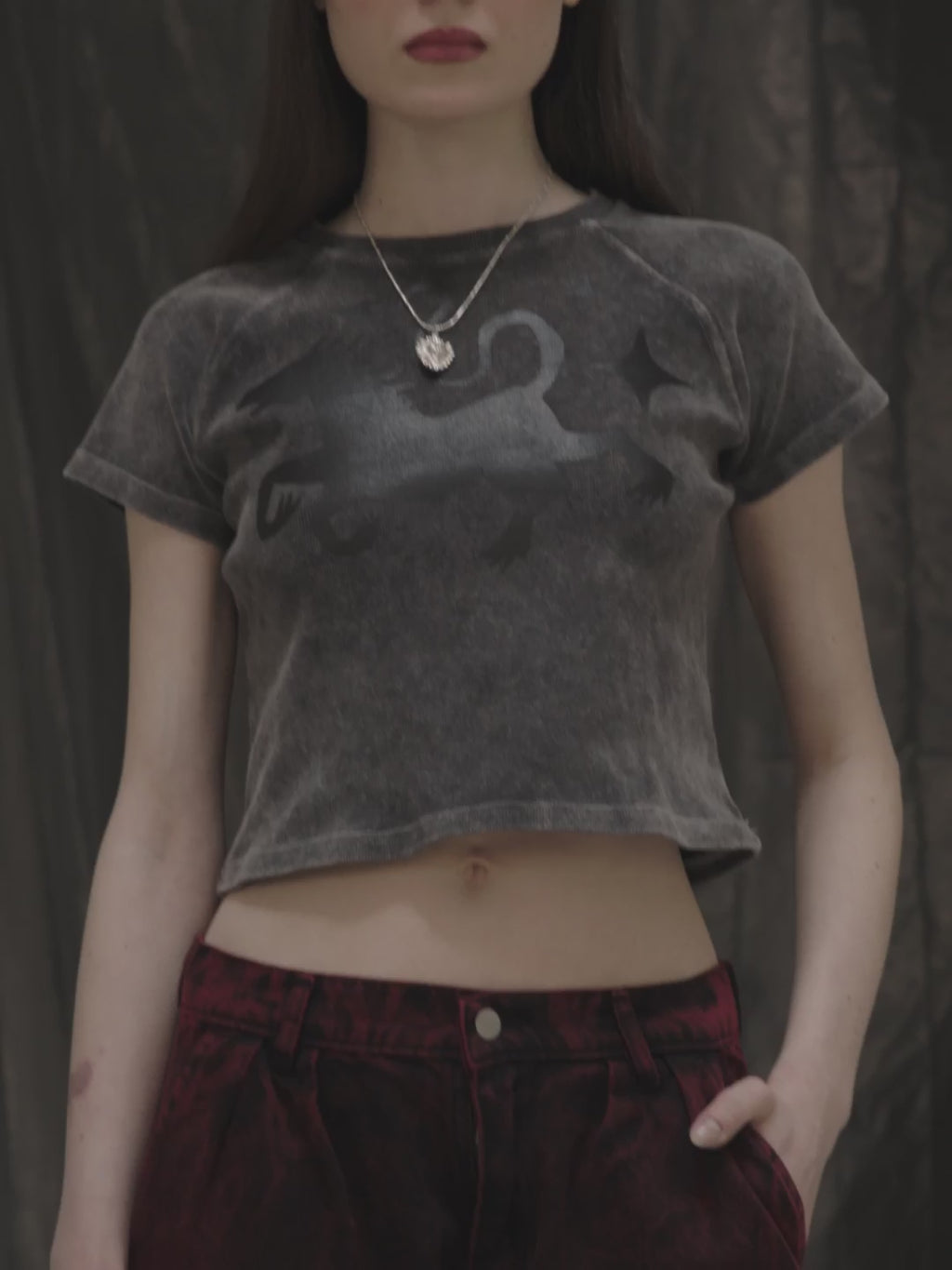 Baby Tee LOGO - Stone Wash