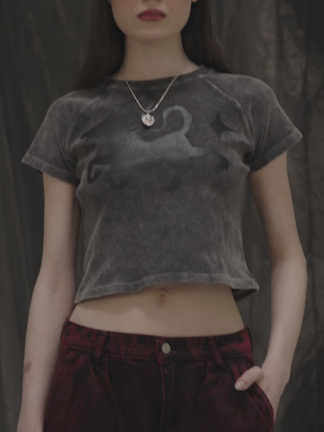 Baby Tee LOGO - Stone Wash
