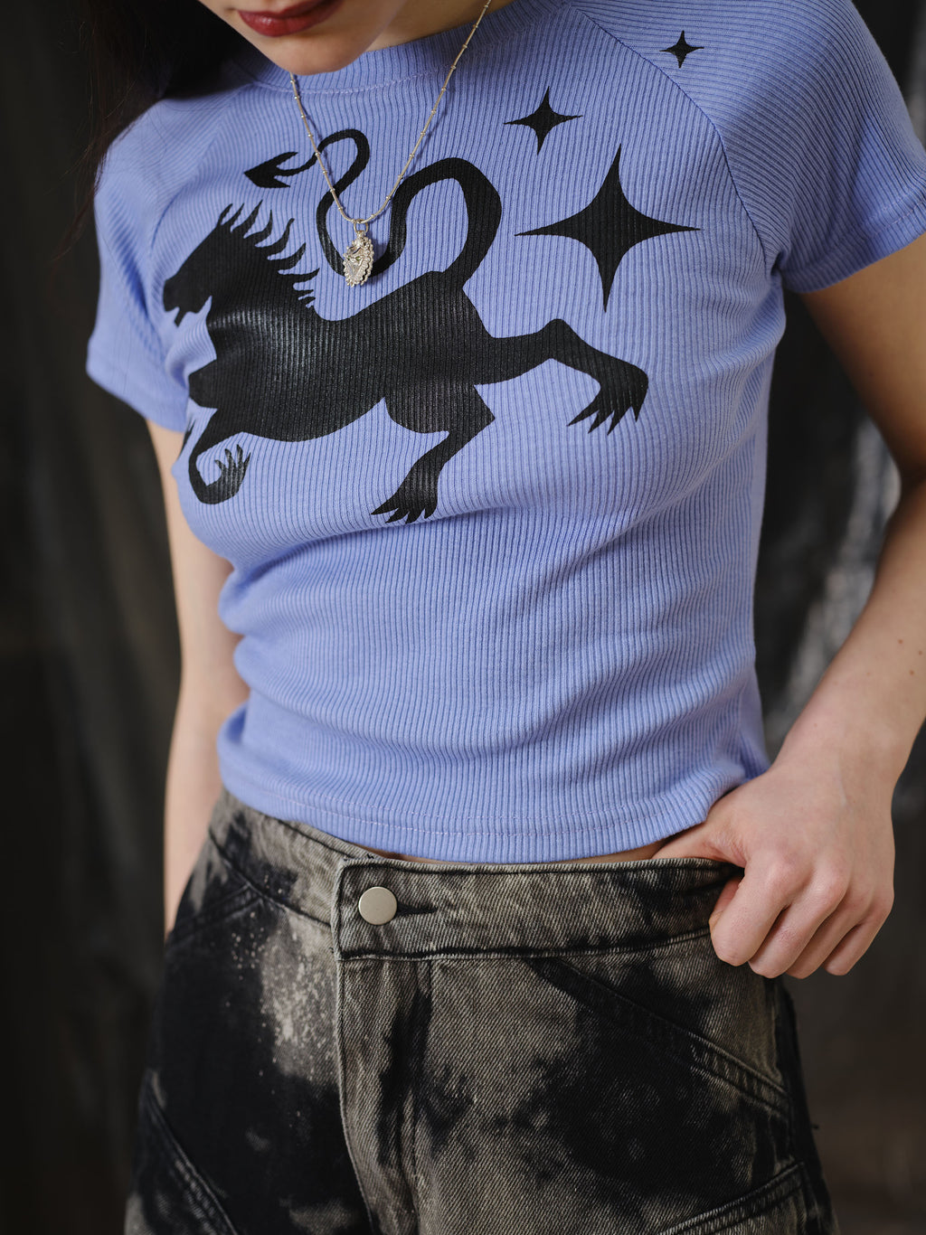 Baby Tee LOGO - LAVANDA